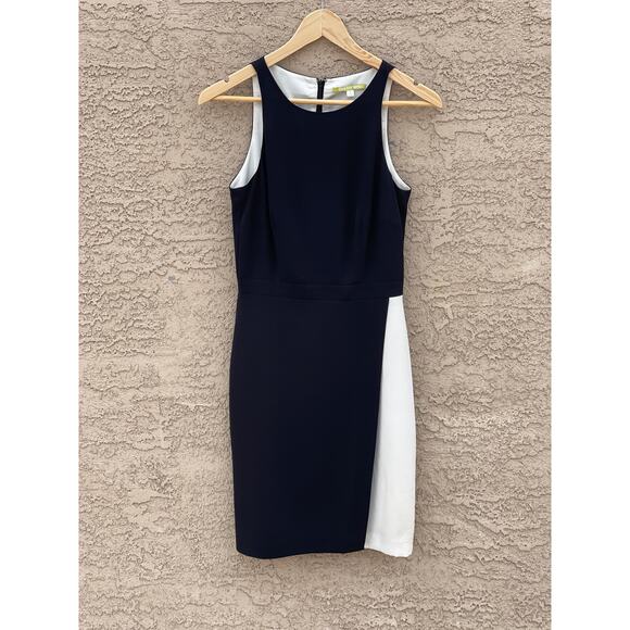Gianni Bini Dresses & Skirts - Gianni Bini Sz 2 Black White Contrast Two-tone Sleeveless Sheath Dress ~ 2
